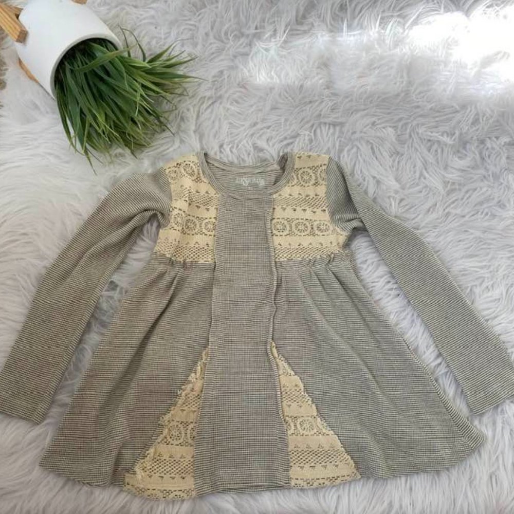 Jak & Peppar Babydoll Lace Tunic Top Size 6